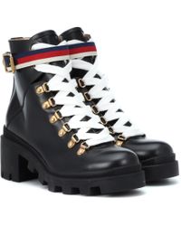 gucci boots leather