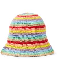 Anna Kosturova Exclusive To Mytheresa – Striped Crochet Bucket Hat - Multicolour