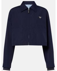 Prada - Poplin Blouson Jacket - Lyst
