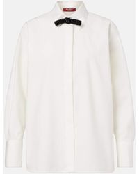 Max Mara - Camisa Roll De Algodon Y Seda - Lyst