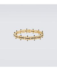 Rainbow K - Celeste 14kt Gold Link Bracelet With Diamonds And Onyx - Lyst