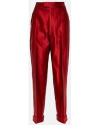 Tom Ford - Silk Duchesse Tapered Pants - Lyst