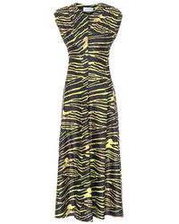 Marine Serre - Zebra-print Jersey Maxi Dress - Lyst