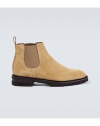 Manolo Blahnik - Brompton Suede Chelsea Boots - Lyst