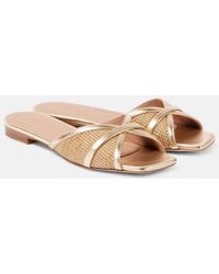 Malone Souliers - Perla Raffia Sandals - Lyst