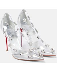 Christian Louboutin - Degraqueen Embellished Pvc Pumps - Lyst