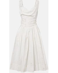Vivienne Westwood - Sunday Floral Cotton-Blend Corset Dress - Lyst