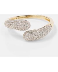 STONE AND STRAND - Hug 14kt Gold Ring With Diamonds - Lyst
