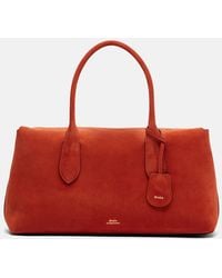 Polo Ralph Lauren - Bellport Medium Suede Tote Bag - Lyst