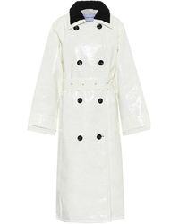 Stand Studio Trench Marissa in canvas coated - Bianco