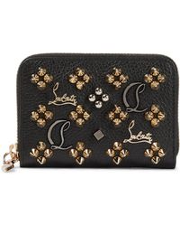 Christian Louboutin Leather Panettone Monogram Wallet in Black | Lyst Canada