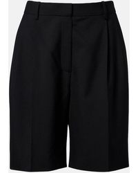 KHAITE - Auggie Virgin Wool Bermuda Shorts - Lyst