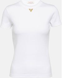 Valentino - Cotton Jersey T-shirt - Lyst