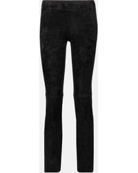 Stouls - Jacky Suede Skinny Pants - Lyst