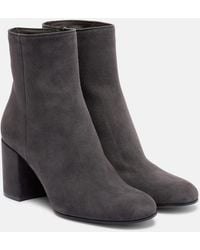 Gianvito Rossi - Joelle 70 Suede Ankle Boots - Lyst