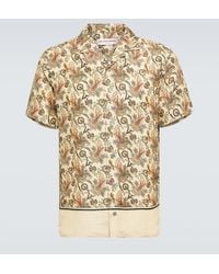 Orlebar Brown - Bedrucktes Hemd Hibbert aus einem Leinengemisch - Lyst