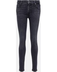 7 For All Mankind - Jean slim HW Skinny a taille haute - Lyst