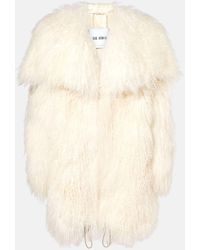 The Attico - Shearling Coat - Lyst