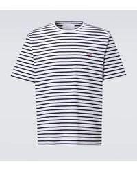 Prada - Camiseta De Jersey De Algodon A Rayas - Lyst
