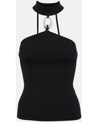 Jonathan Simkhai - Rubie Halterneck Stretch-Woven Top - Lyst