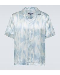Frescobol Carioca - Roberto Printed Silk Bowling Shirt - Lyst