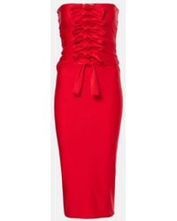 Coperni - Gala Tie-Front Jersey Midi Dress - Lyst