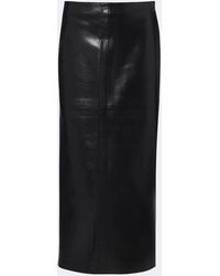 Agolde - Hikson Leather-Blend Pencil Skirt - Lyst