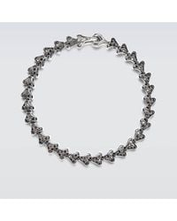 David Yurman - Armory Sterling Bracelet With Diamonds - Lyst