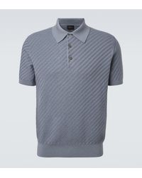 Brioni - Cotton, Silk, And Cashmere Polo Shirt - Lyst