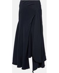 Victoria Beckham - High-rise Asymmetric Midi Skirt - Lyst