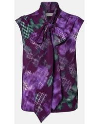 Dries Van Noten - Top Floral Con Lazada - Lyst