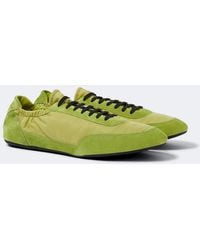 Prada - Collapse Re-Nylon And Suede Sneakers - Lyst