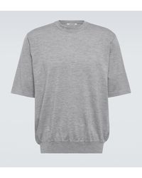 AURALEE - T-shirt in maglia di cashmere - Lyst