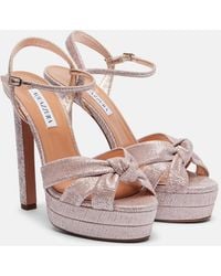 Aquazzura - Nina 130 Platform Sandals - Lyst