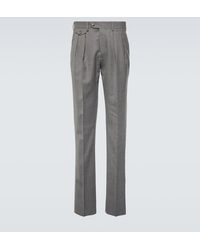 Lardini - Straight-leg Wool-blend Pants - Lyst