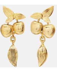 Saint Laurent - Cherry Drop Earrings - Lyst