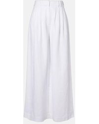 Posse - Parker Linen Wide-Leg Trousers - Lyst