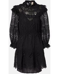 FARM Rio - Vestido Corto De Organza Floral - Lyst