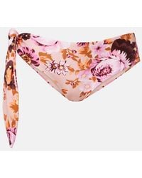 Chloé - Floral Low-Rise Bikini Bottoms - Lyst