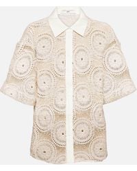 Sir. The Label - Atacama Crochet Linen-blend Shirt - Lyst