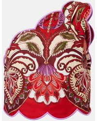 FARM Rio - Odara One-Shoulder Linen-Blend Top - Lyst