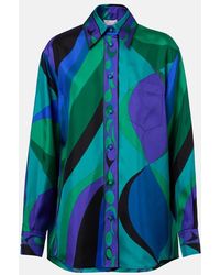 PUCCI - Pucci Pesci-Printed Long Sleeved Shirt - Lyst