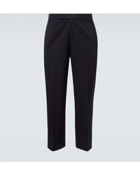 Thom Browne - Cotton Twill Straight Pants - Lyst