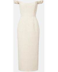 Markarian - Bridal Amina Wool-Blend Jacquard Midi Dress - Lyst