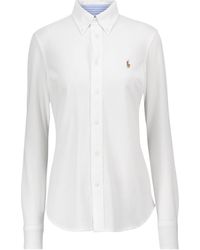 Polo Ralph Lauren Heidi Cotton Piqué Shirt - White
