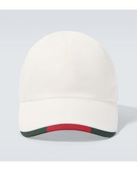 Gucci - Baseballcap Web Stripe Aus Einem Baumwollgemisch - Lyst