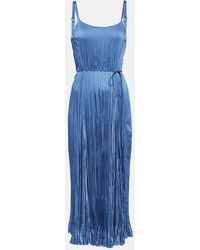 Vince - Pleated Midi Dress - Lyst