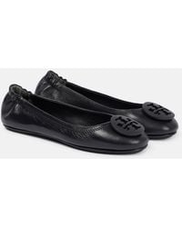Tory Burch - Minnie Leather Ballet Flats - Lyst