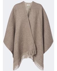 Fendi - Reversible Wool And Cashmere Poncho - Lyst