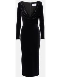 Alex Perry - Velvet Corset Dress - Lyst